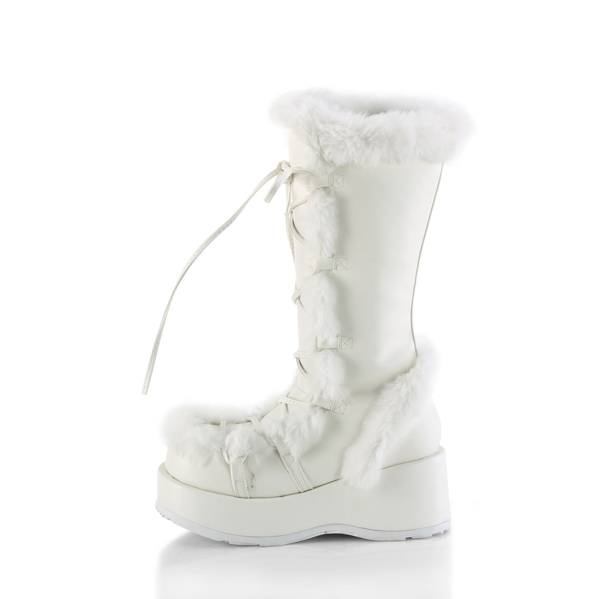 DemoniaCult   CUBBY-311 Wht Vegan Leather