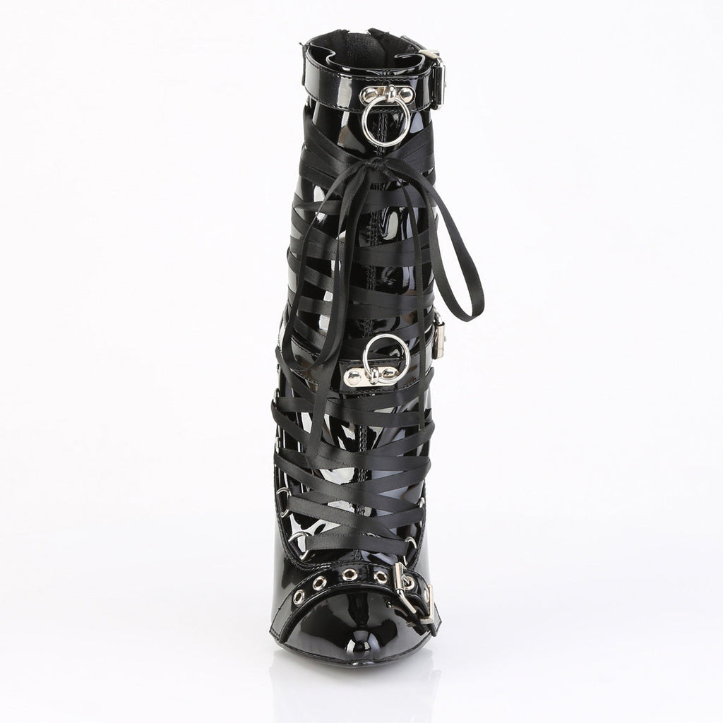 Devious Women's Single Soles DAGGER-1032 Blk Pat