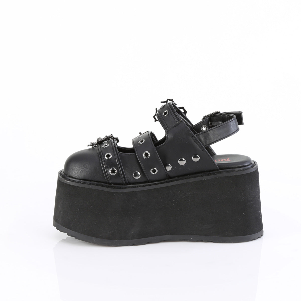 DemoniaCult   DAMNED-27 Blk Vegan Leather