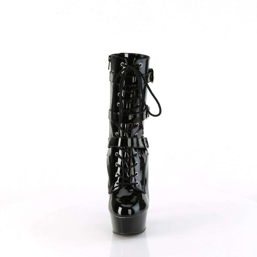 Pleaser   DELIGHT-1043 Blk Pat/Blk