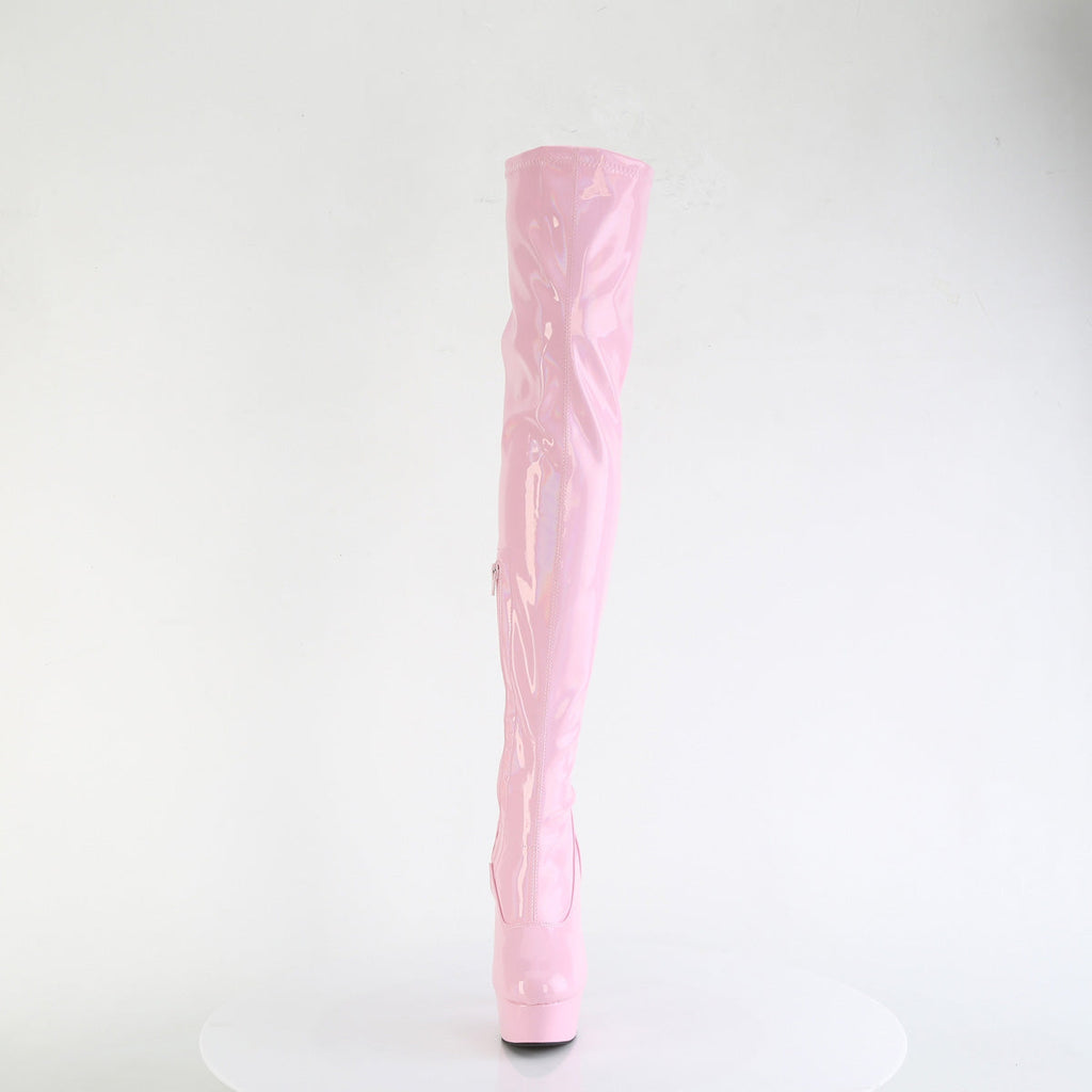 Pleaser   DELIGHT-3000HWR B. Pink Hologram Pat/M