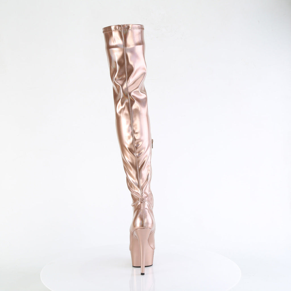 Pleaser   DELIGHT-3000HWR Rose Gold Hologram Pu/M