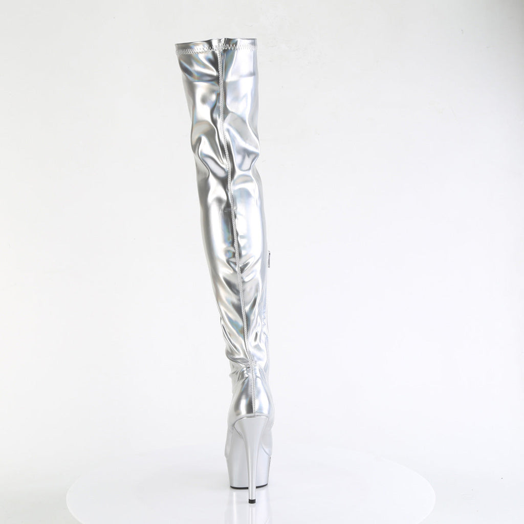 Pleaser   DELIGHT-3000HWR Slv Hologram Pu/M