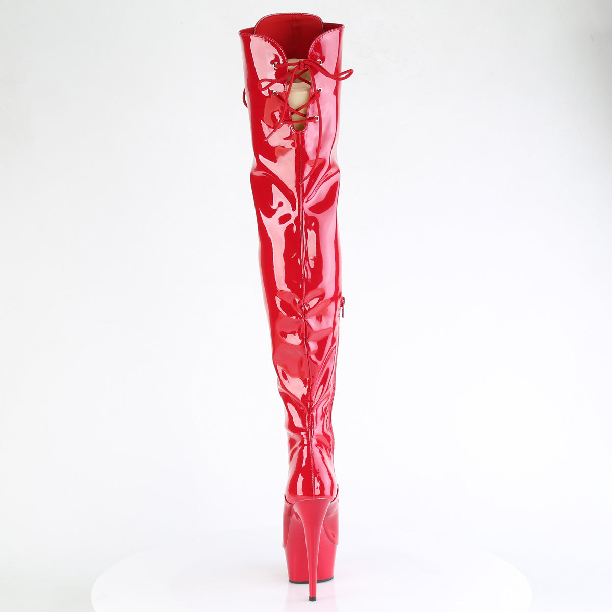 Pleaser   DELIGHT-3022 Red Str Pat/Red