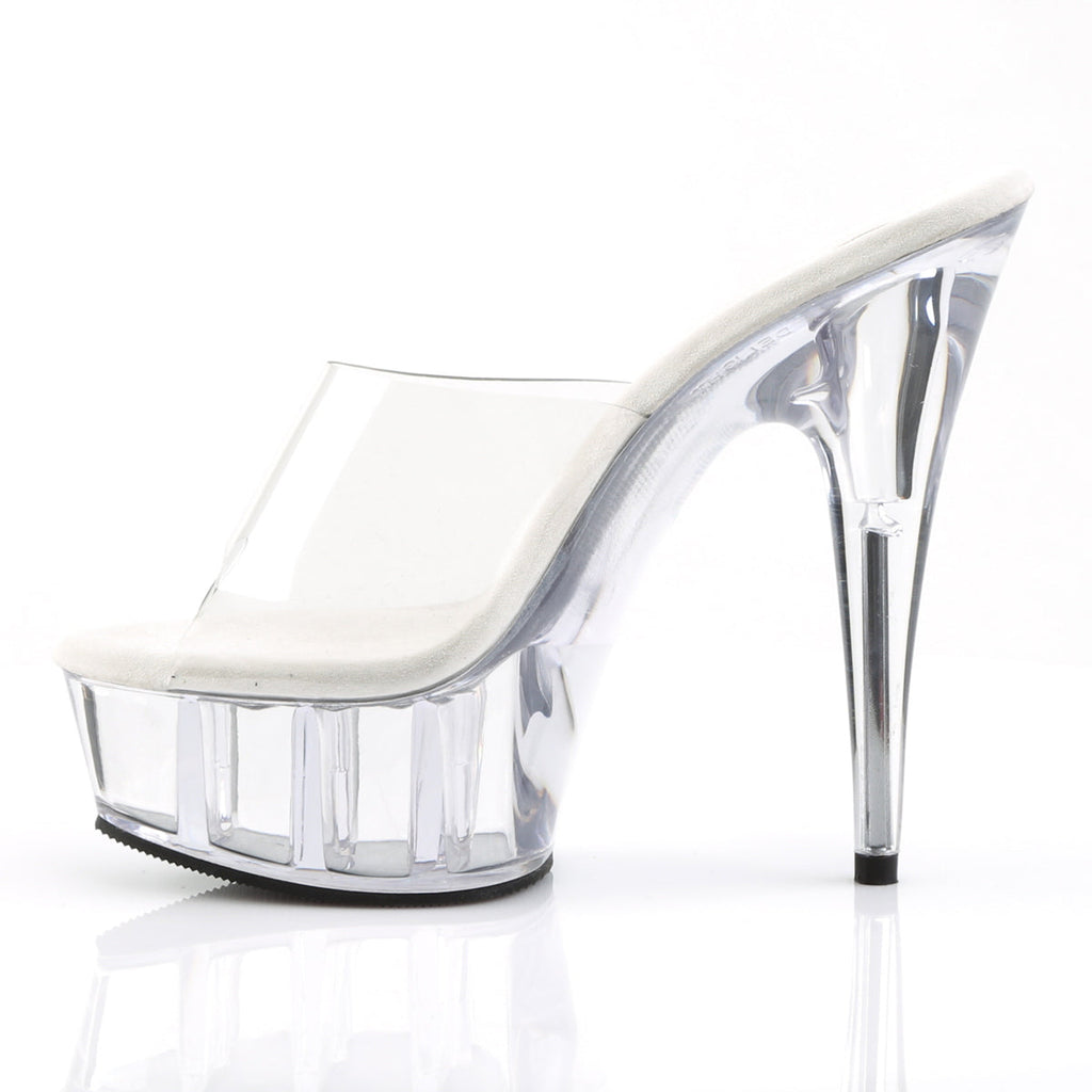 Pleaser Womens Sandals DELIGHT-601 Clr/Clr