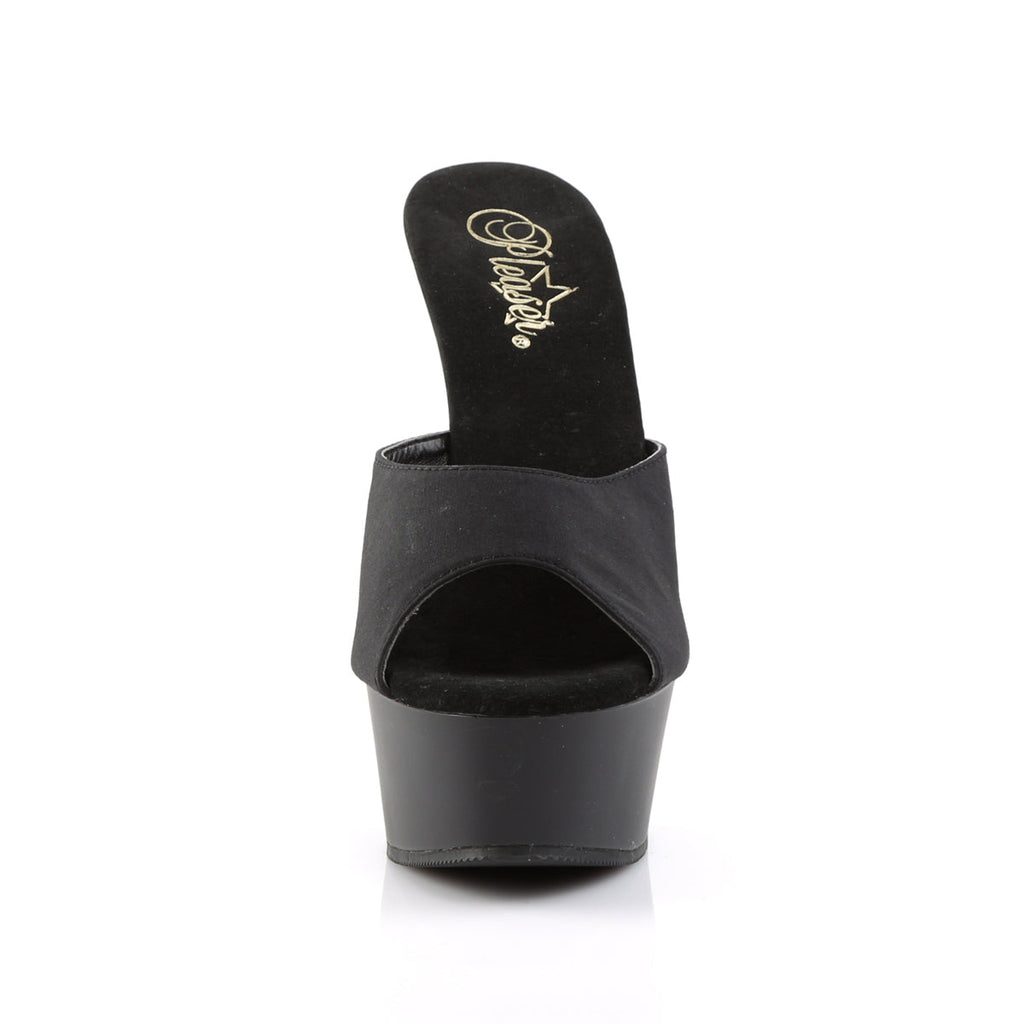 Pleaser Womens Sandals DELIGHT-601PS Blk Potosoie/ Blk Matte