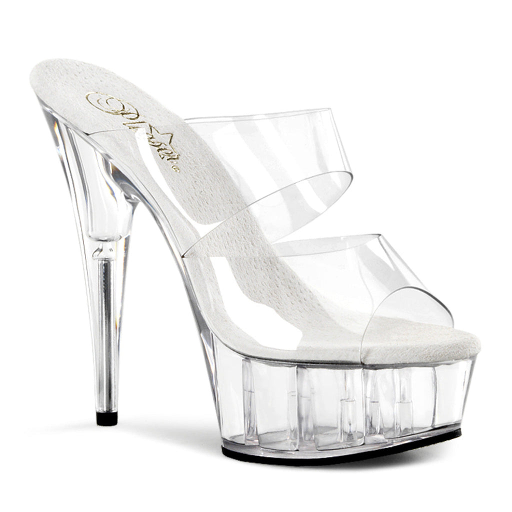 Pleaser Womens Sandals DELIGHT-602 Clr/Clr