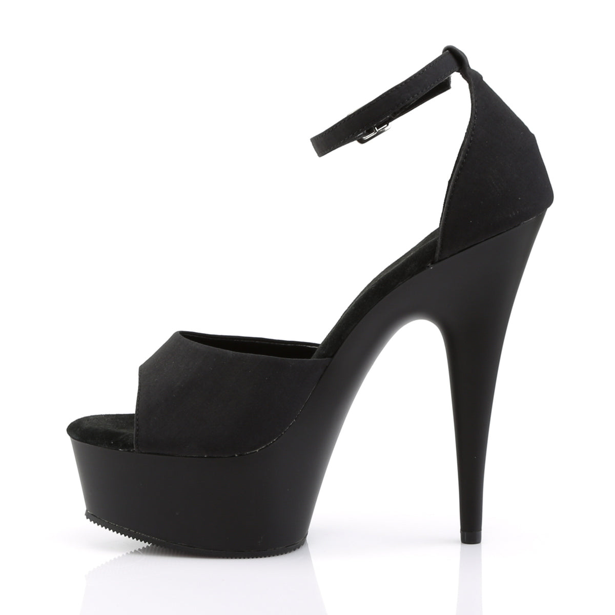 Pleaser Womens Sandals DELIGHT-618PS Blk Potosoie/ Blk Matte