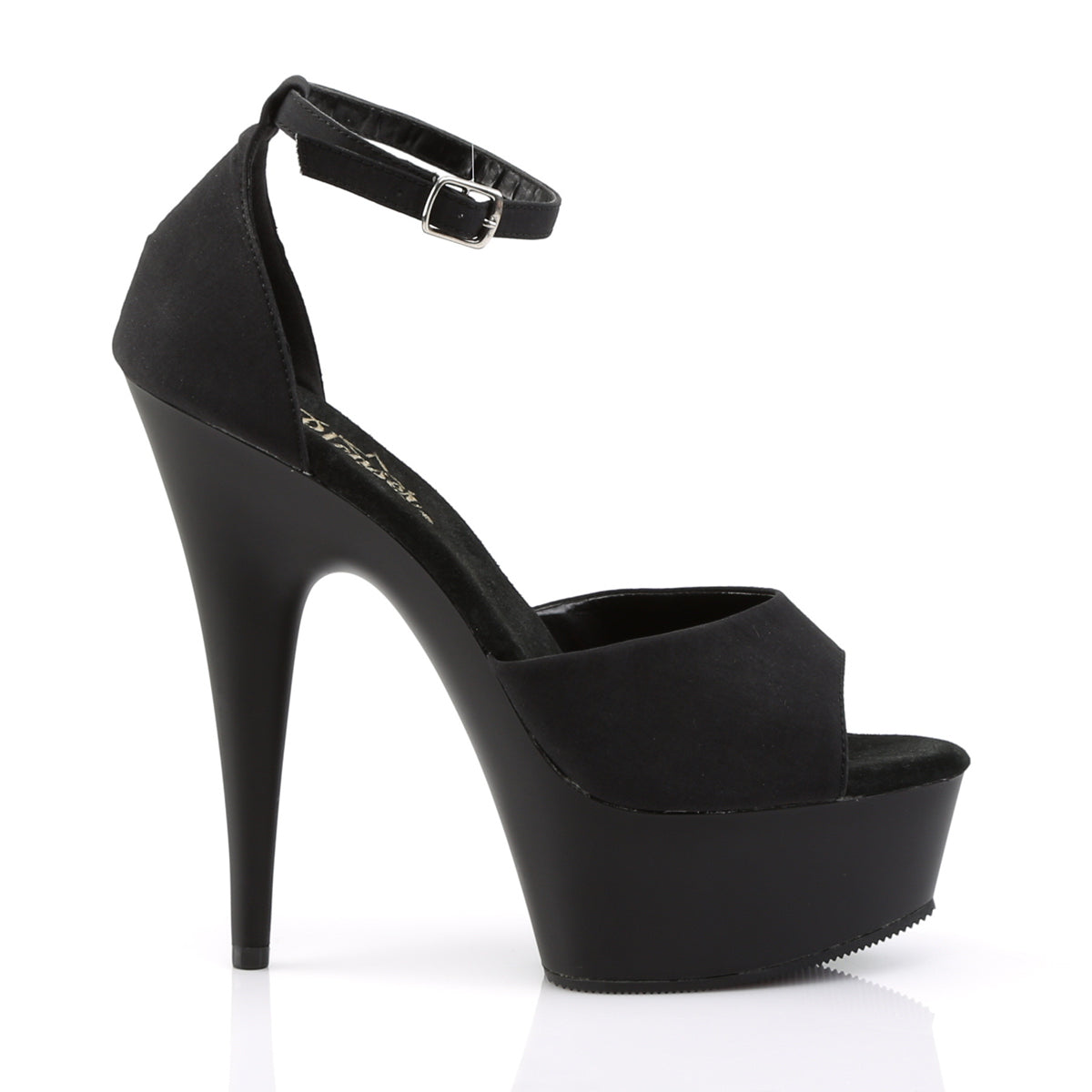 Pleaser Womens Sandals DELIGHT-618PS Blk Potosoie/ Blk Matte