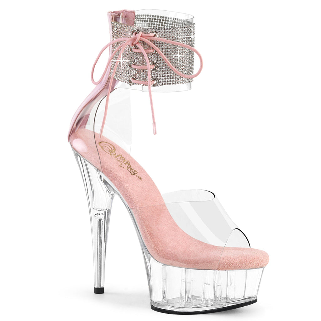 Pleaser   DELIGHT-624RS Clr-B. Pink/Clr