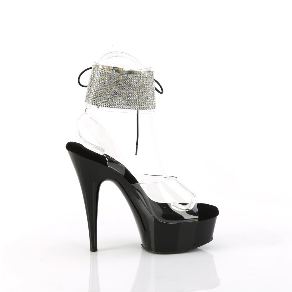 Pleaser   DELIGHT-691-2RS Clr/Blk