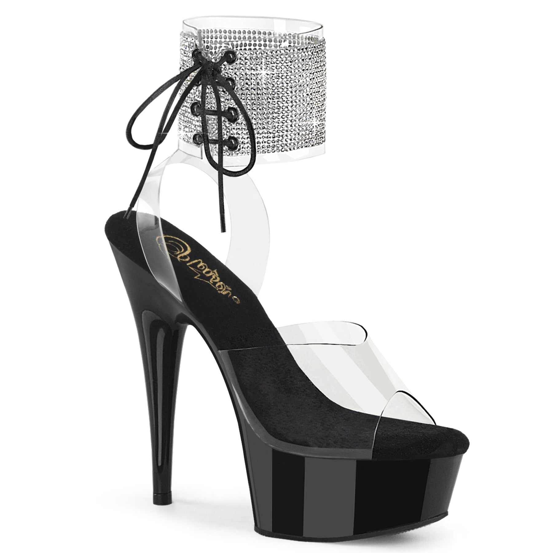 Pleaser   DELIGHT-691-2RS Clr/Blk