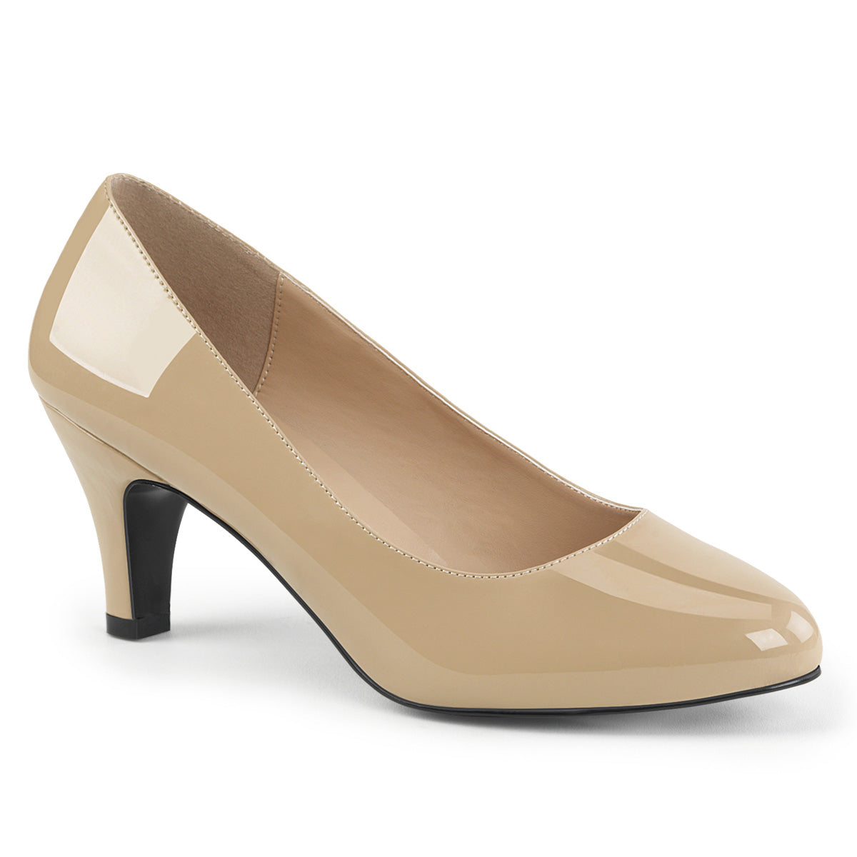 Pleaser Pink Label Womens Pumps DIVINE-420 Cream Pat