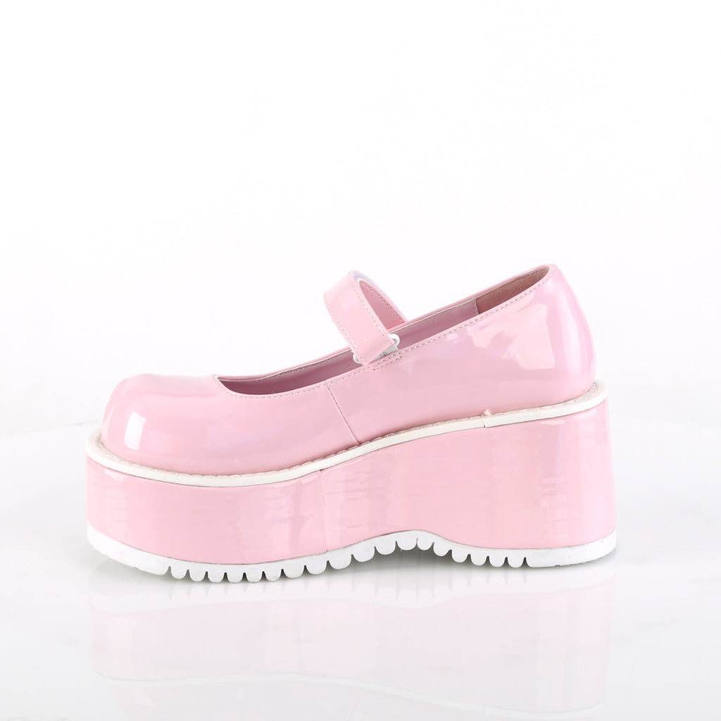 DemoniaCult  Pumps DOLLIE-01 B. Pink Holo Pat