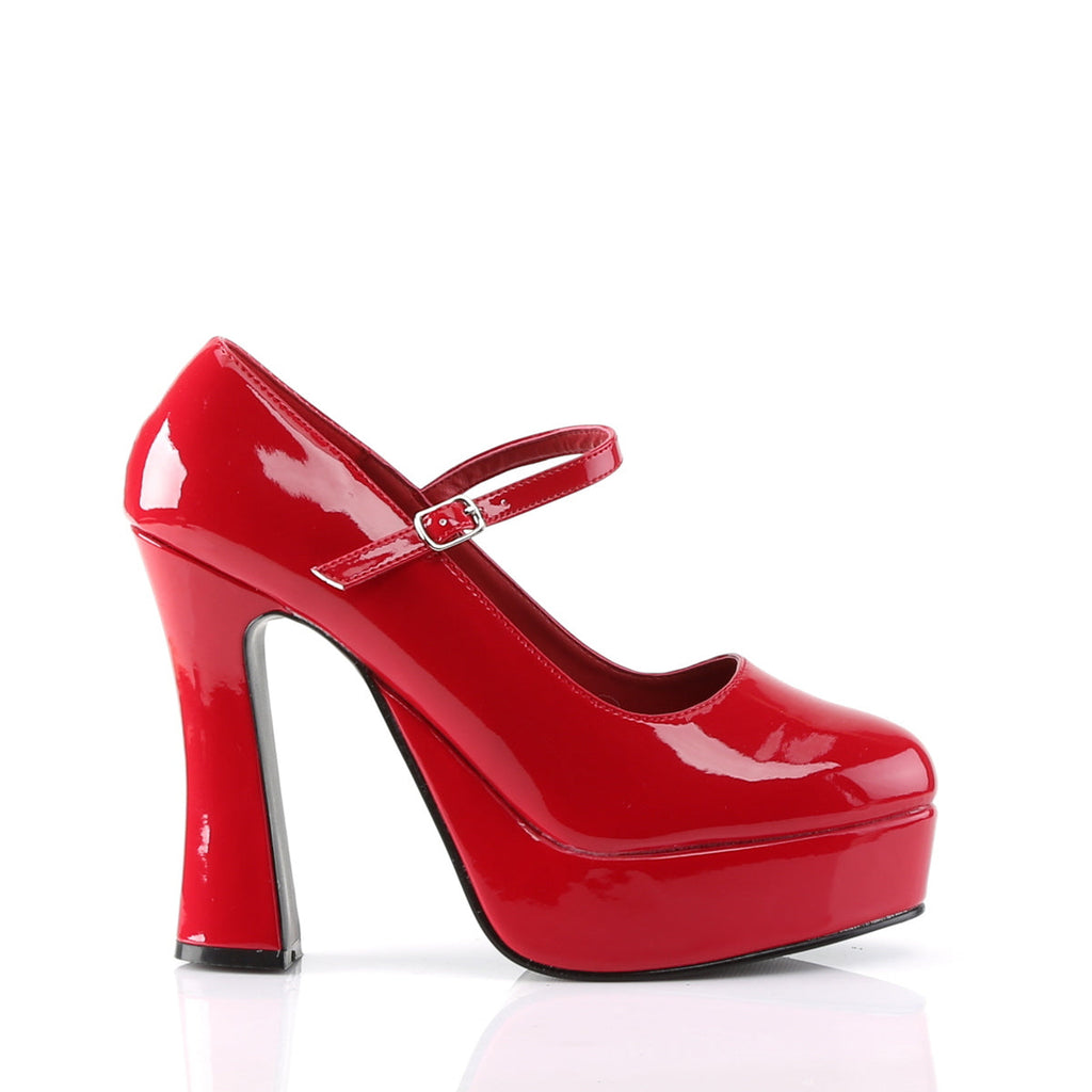 DemoniaCult Womens Pumps DOLLY-50 Red Pat
