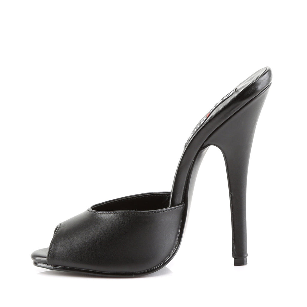 Devious Womens Sandals DOMINA-101 Blk Leather
