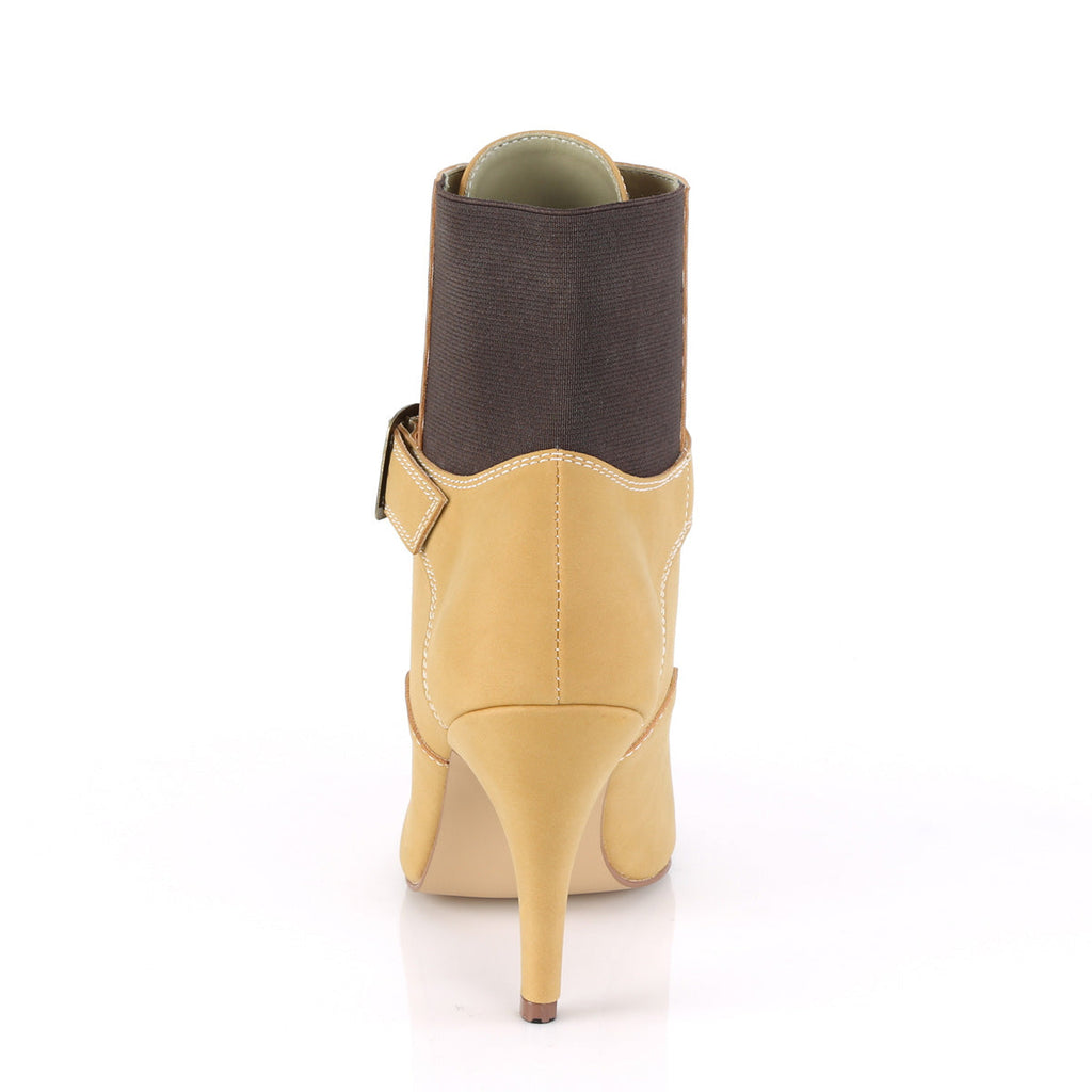 Pleaser Pink Label Womens Pumps DREAM-1022 Tan Fuax Nubuck Leather