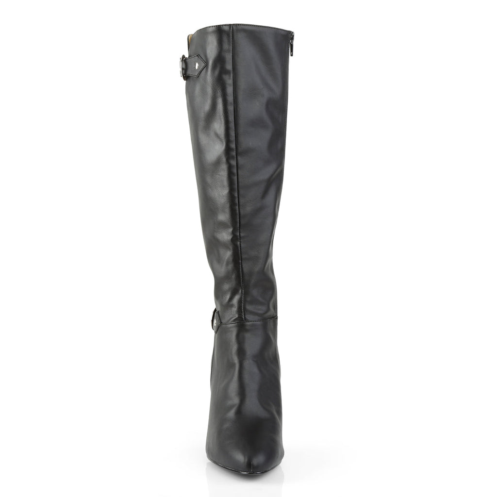 Pleaser Pink Label Womens Boots DREAM-2030 Blk Faux Leather