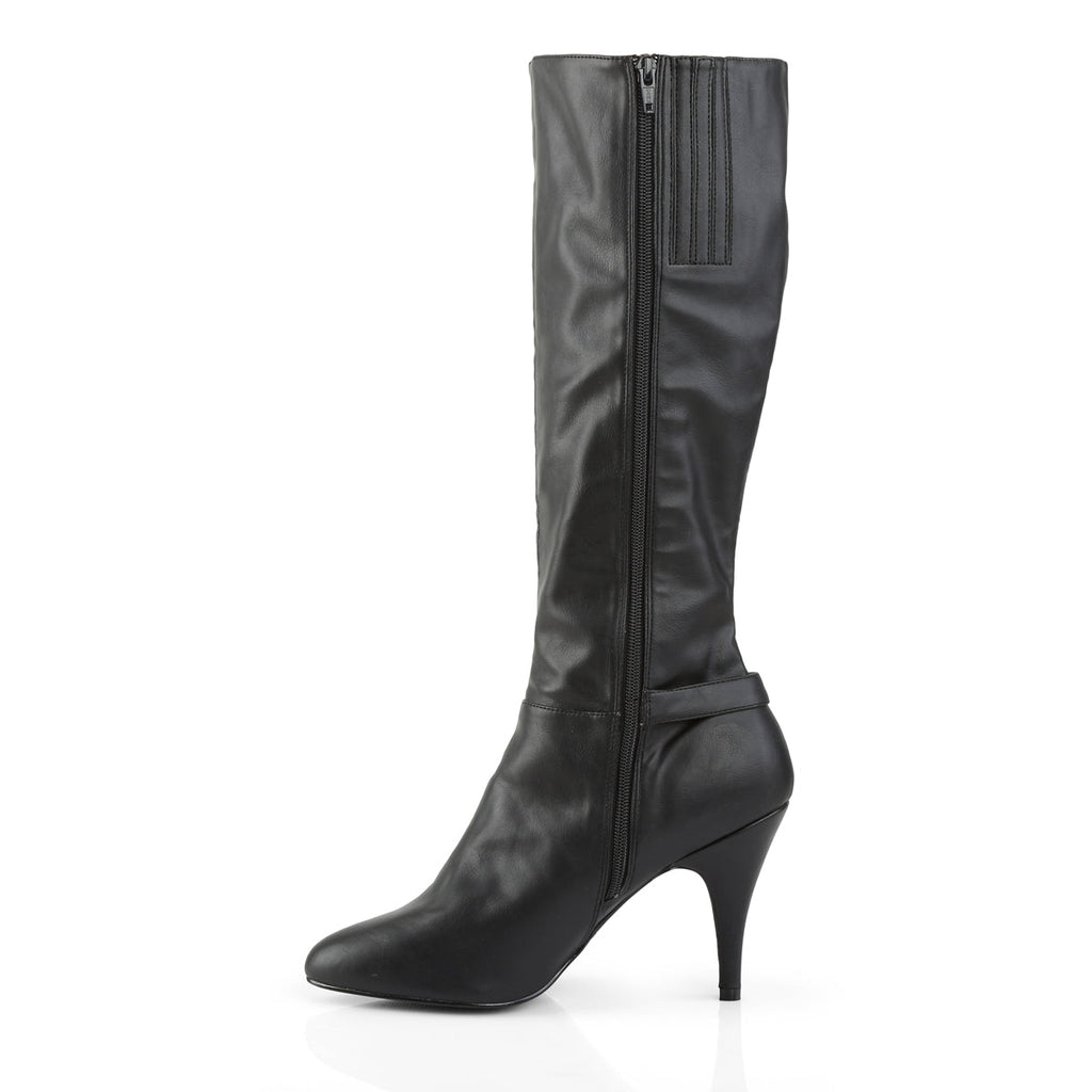Pleaser Pink Label Womens Boots DREAM-2030 Blk Faux Leather