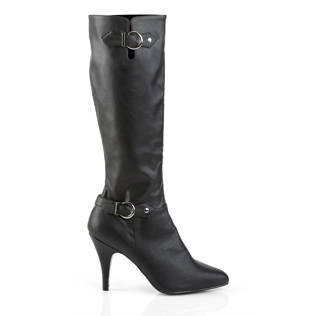 Pleaser Pink Label Womens Boots DREAM-2030 Blk Faux Leather