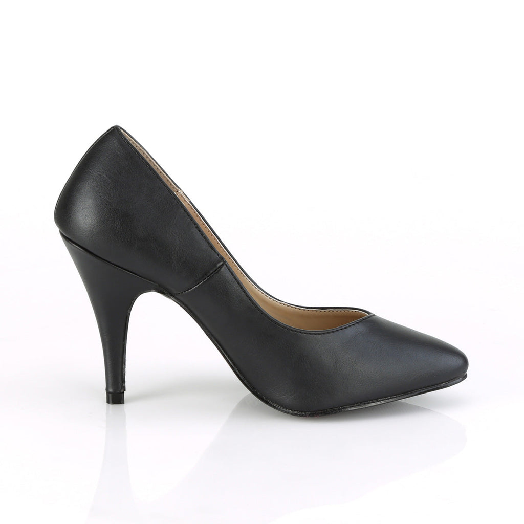 Pleaser Pink Label Womens Pumps DREAM-420W Blk Faux Leather