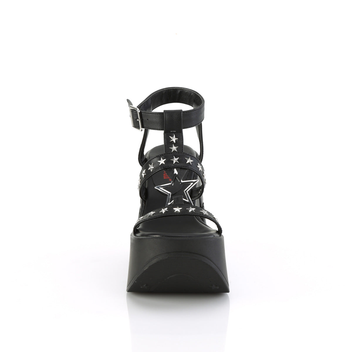 DemoniaCult Women's Sandals DYNAMITE-12 Blk Vegan Leather