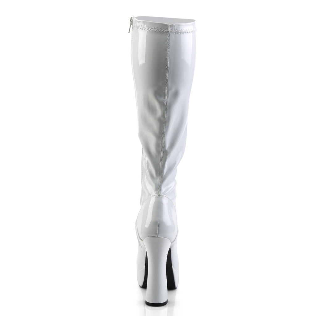 Pleaser Womens Boots ELECTRA-2000Z Wht Str Pat