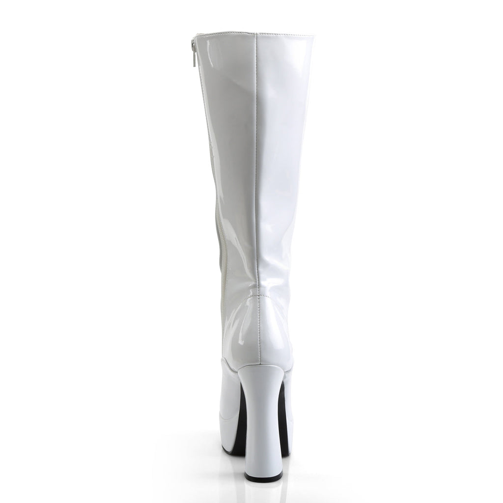 Pleaser Womens Boots ELECTRA-2020 Wht Pat