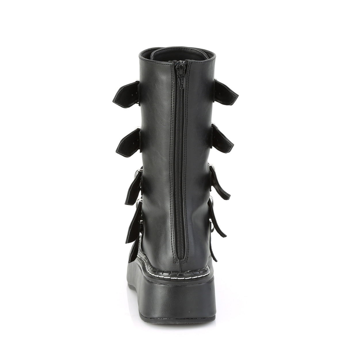 DemoniaCult Womens Boots EMILY-330 Blk Vegan Leather