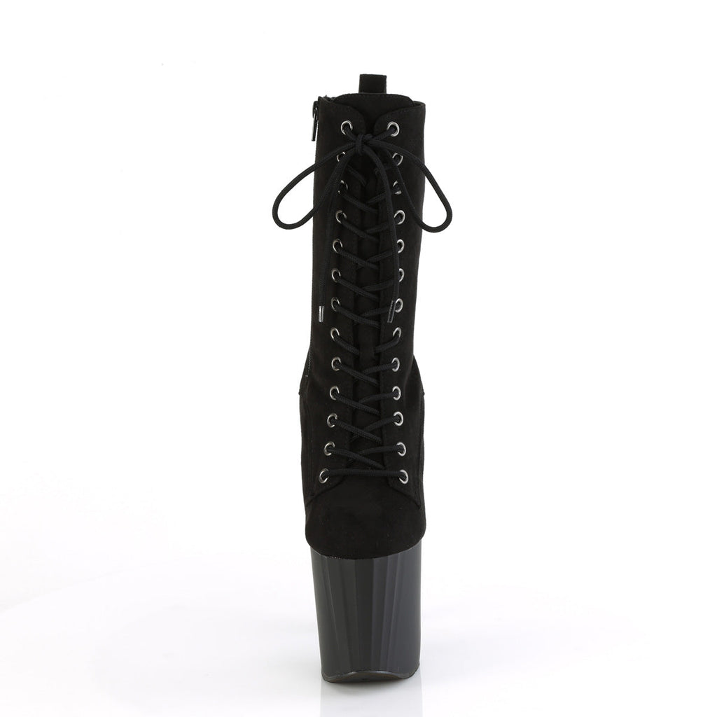 Pleaser   ENCHANT-1040 Blk Faux Suede/Blk Matte