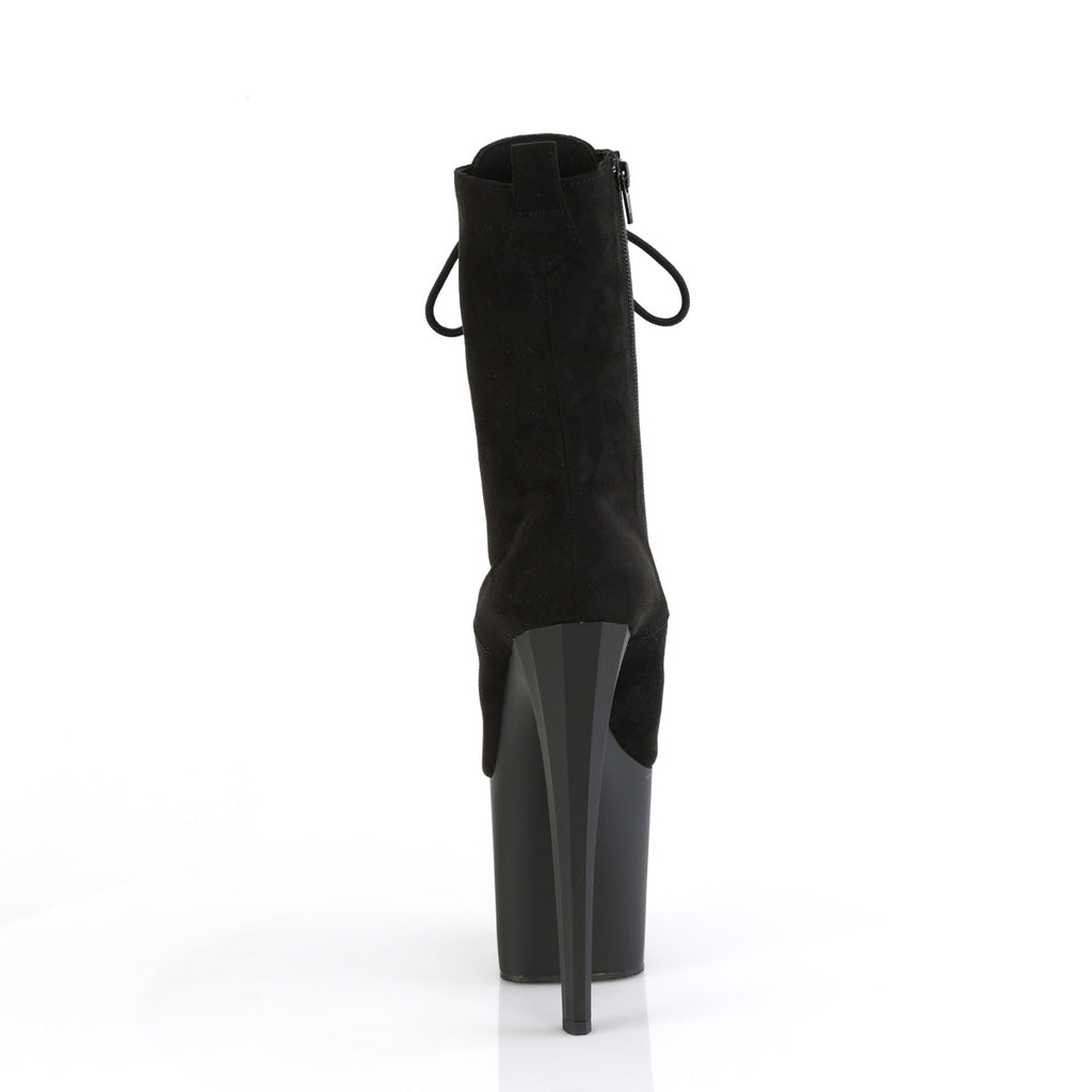 Pleaser   ENCHANT-1040 Blk Faux Suede/Blk Matte