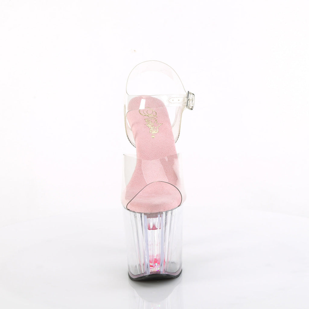 Pleaser   ENCHANT-708AQUA-03 Clr/Clr-B. Pink