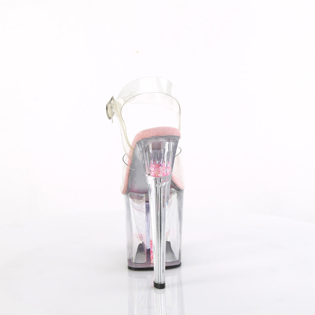 Pleaser   ENCHANT-708AQUA-03 Clr/Clr-B. Pink