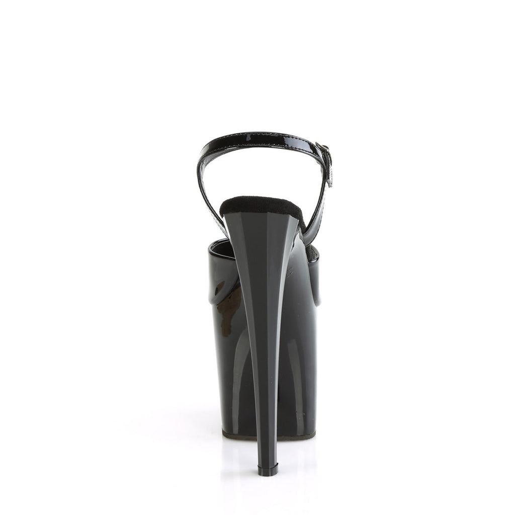 Pleaser   ENCHANT-709 Blk Pat/Blk