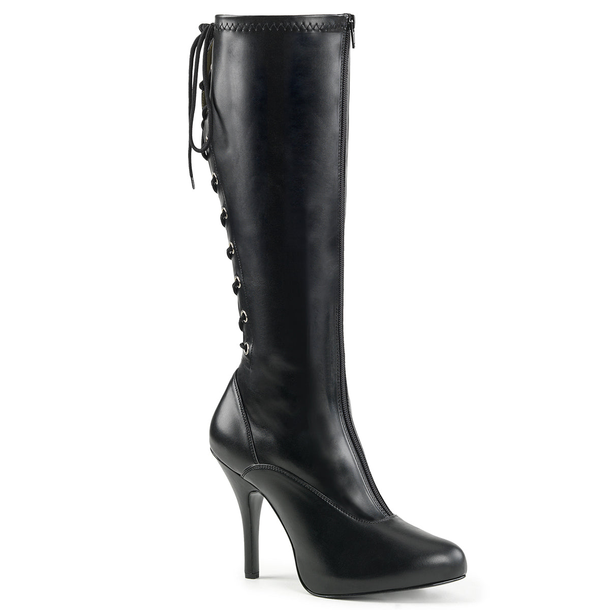 Pleaser Pink Label Women's Platform EVE-208 Blk Str Faux Leather