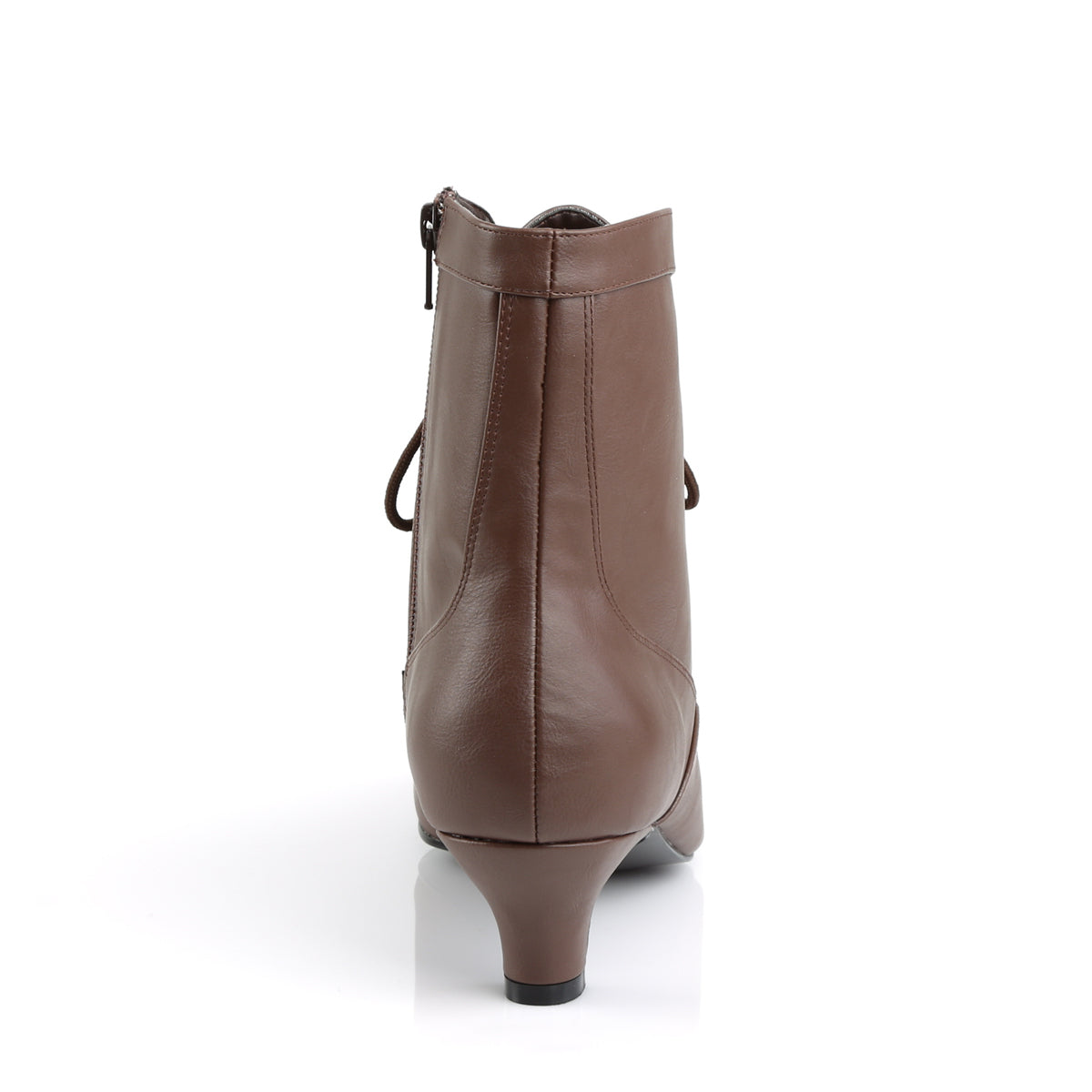 Pleaser Pink Label Womens Ankle Boots FAB-1005 Brown Faux Leather
