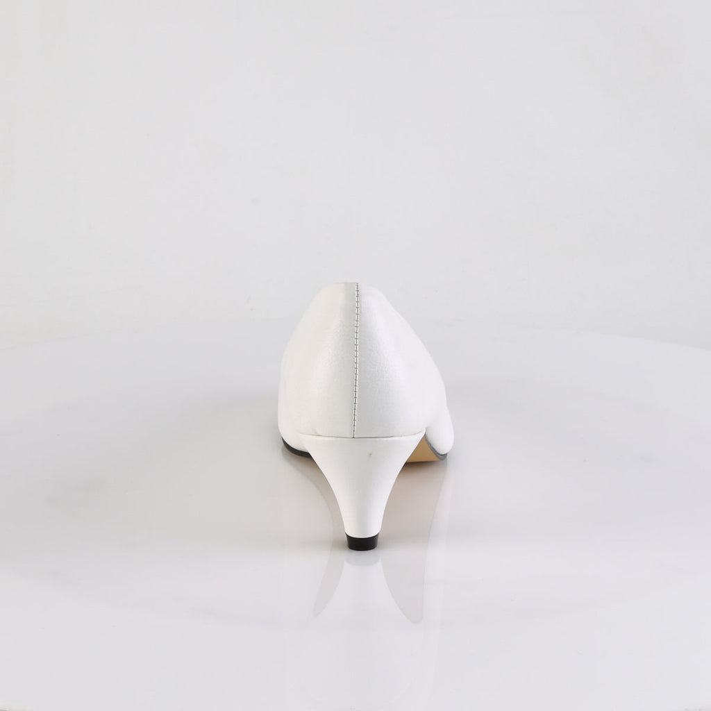 Pleaser Pink Label Womens Pumps FEFE-01 Wht Faux Leather