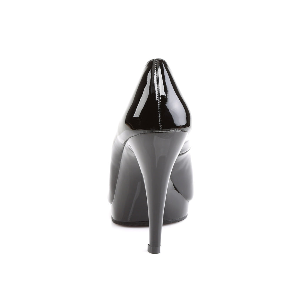 Pleaser Pink Label Womens Pumps FLAIR-480 Blk/Blk