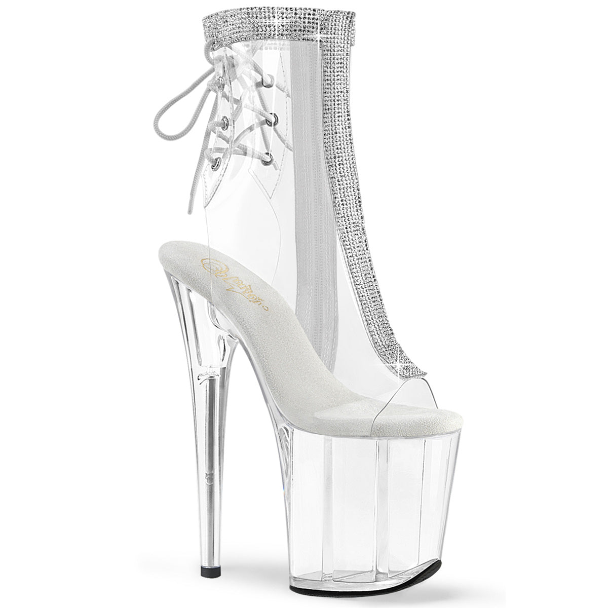 Pleaser   FLAMINGO-1018C-2RS Clr-RS/Clr