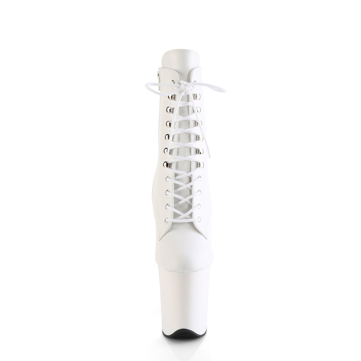 Pleaser   FLAMINGO-1020 Wht Faux Leather/Wht Matte