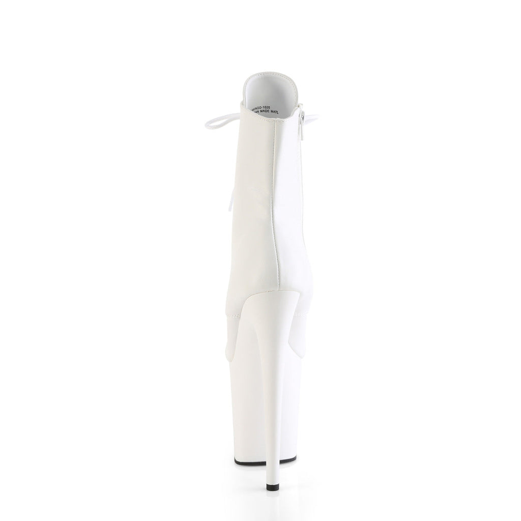 Pleaser   FLAMINGO-1020 Wht Faux Leather/Wht Matte