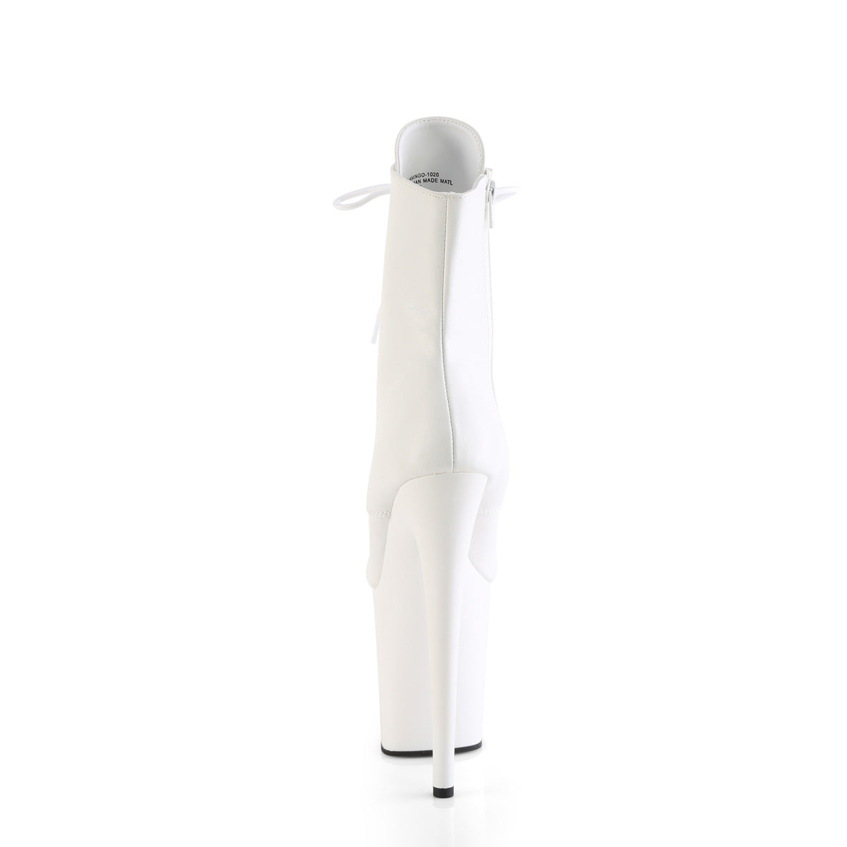 Pleaser   FLAMINGO-1020 Wht Faux Leather/Wht Matte