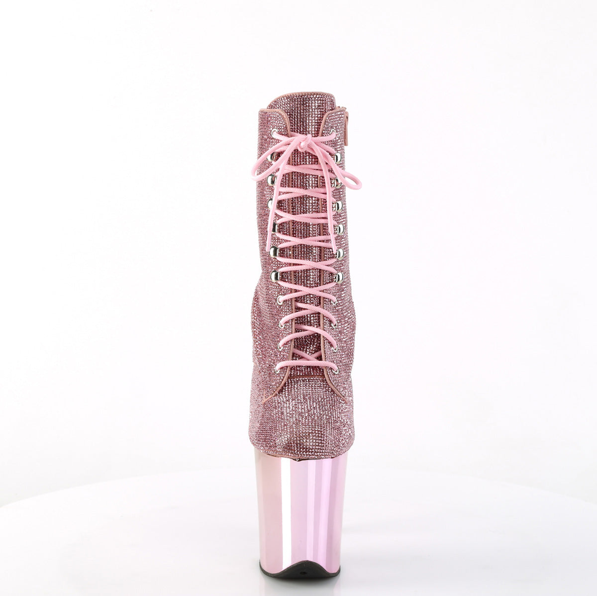 Pleaser  Ankle Boots FLAMINGO-1020CHRS B. Pink RS/B. Pink Chrome