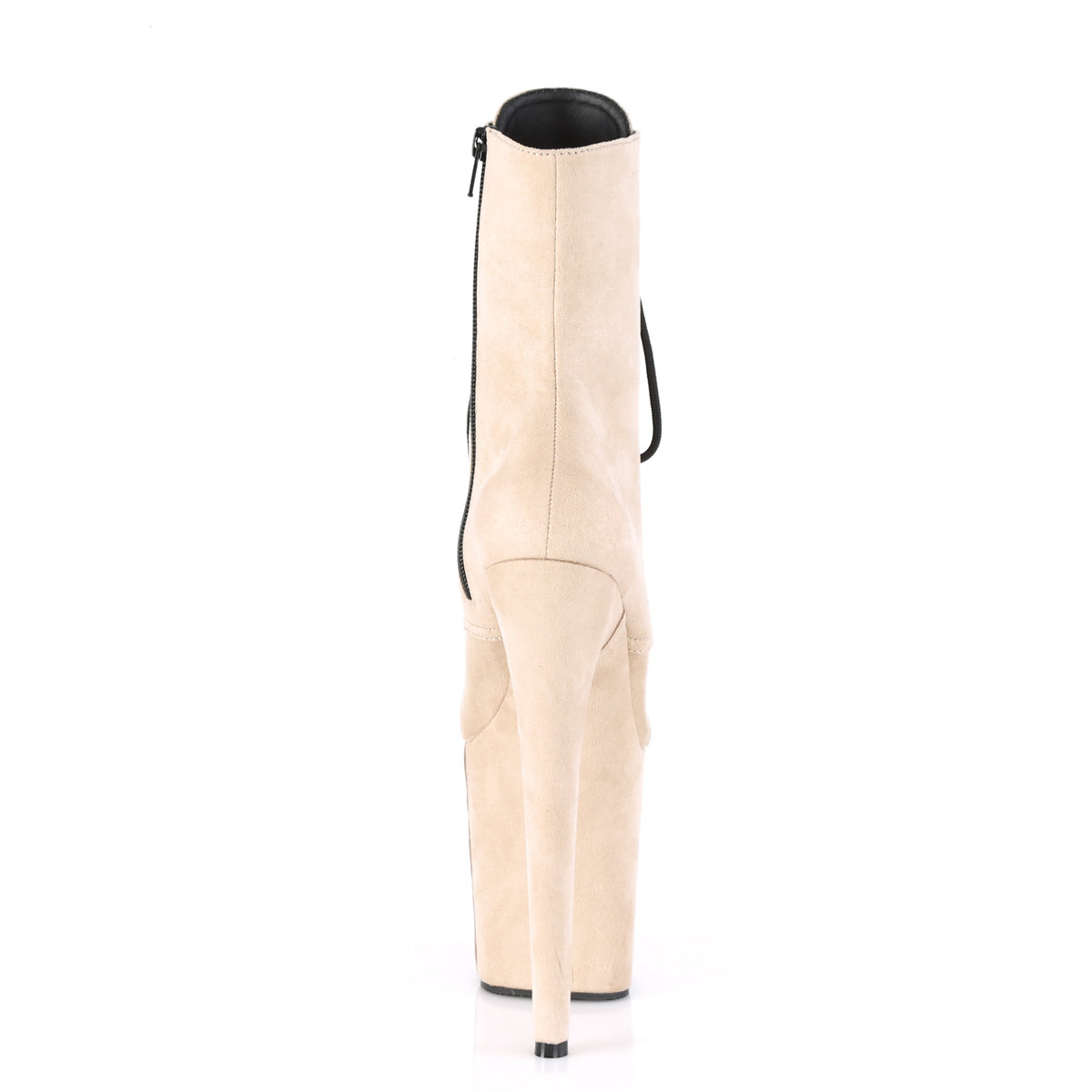Pleaser Womens Ankle Boots FLAMINGO-1020FS Beige Faux Suede/Beige Faux Suede