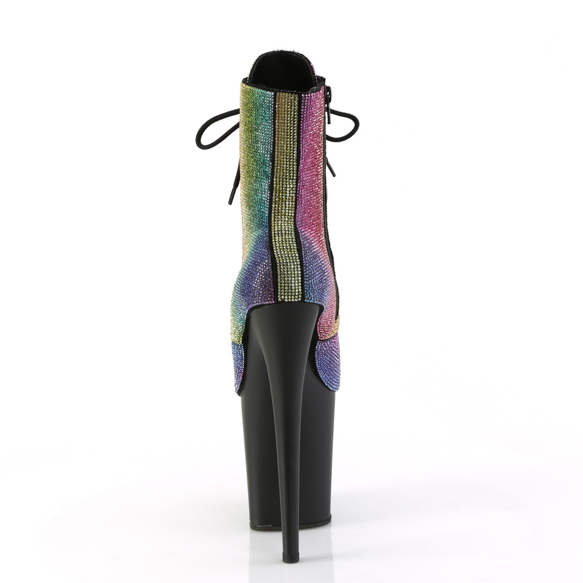 Pleaser  Ankle Boots FLAMINGO-1020RS Rainbow RS/Blk Matte