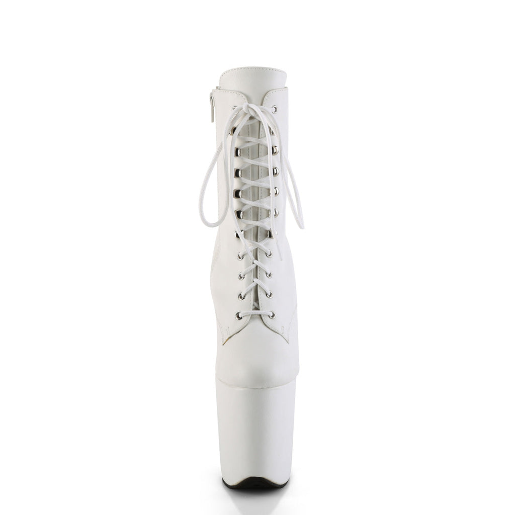 Pleaser   FLAMINGO-1020WR Wht Faux Leather/Wht Faux Leather