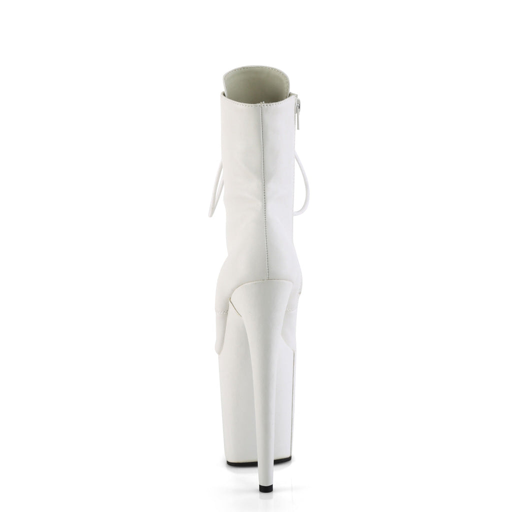Pleaser   FLAMINGO-1020WR Wht Faux Leather/Wht Faux Leather