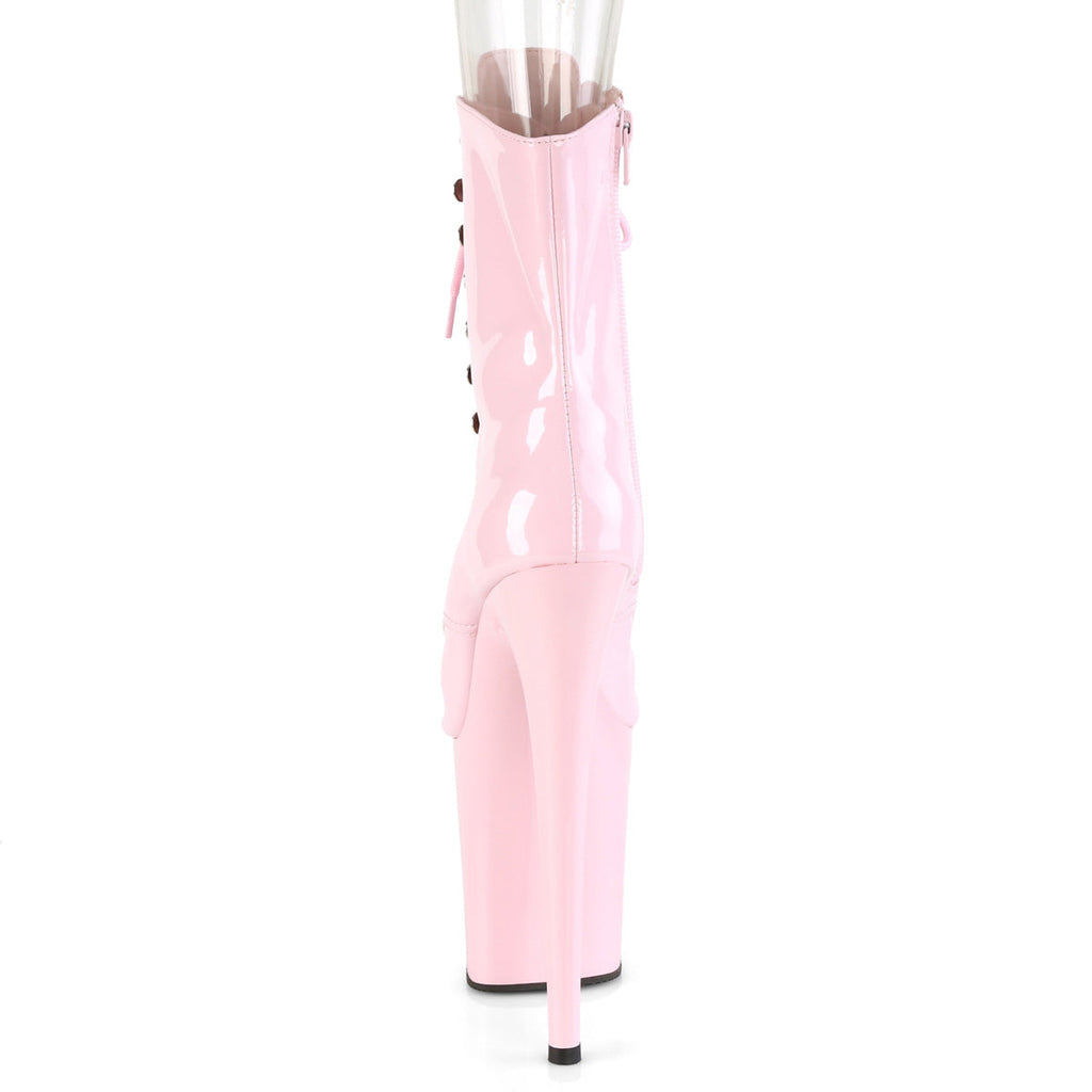 Pleaser Womens Ankle Boots FLAMINGO-1021 B. Pink Pat/B. Pink