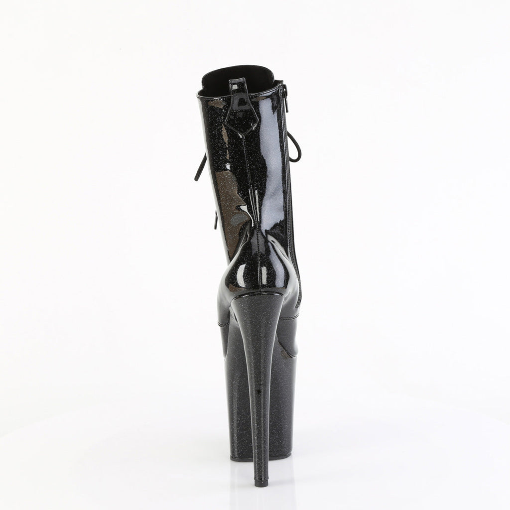 Pleaser   FLAMINGO-1040GP Blk Glitter Pat/M