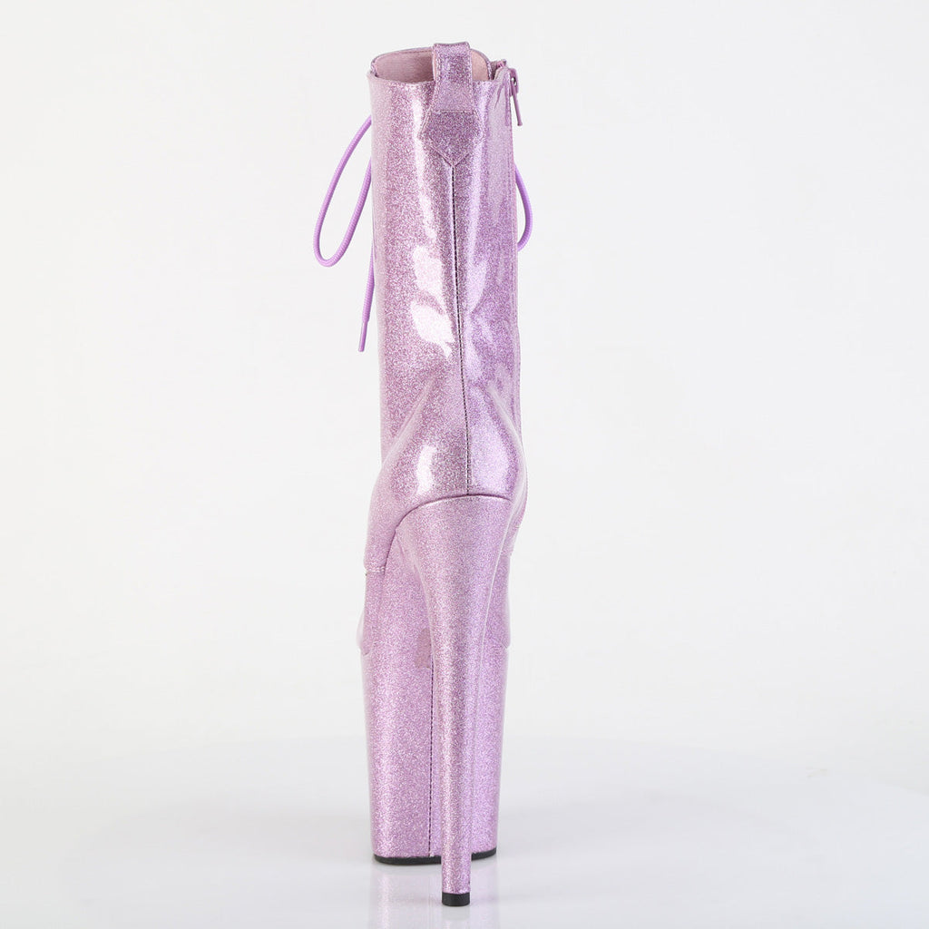 Pleaser Women's Platform Shoes FLAMINGO-1040GP Lilac Glitter Pat/M